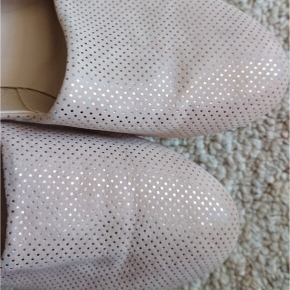Paul Green light pink and Metallic Gold Leather Flat Loafers size 7.5 - Picture 3 of 11